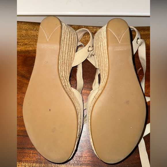 Prada wedge sandal in tan - Picture 3 of 6